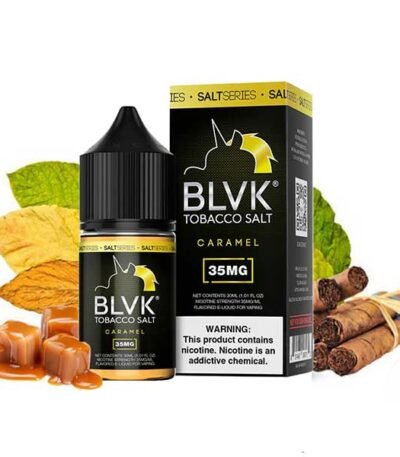 سالت بی ال وی کی تنباکو کارامل BLVK Caramel Saltnic