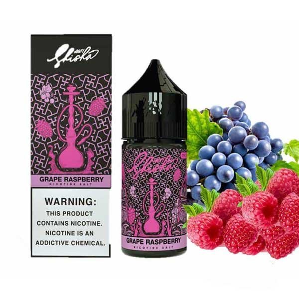 سالت نیکوتین انگور تمشک شیشا نستی Nasty Shisha Grape Raspberry Saltnic