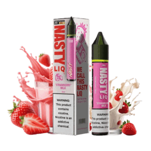 سالت نیکوتین شیر توت فرنگی نستی Nasty LIQ 110 Strawberry Milk Saltnic