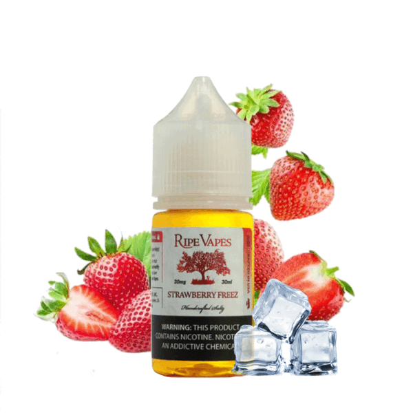 سالت نیکوتین توت فرنگی یخ رایپ ویپز Ripe Vapes Strawberry Freez Saltnic