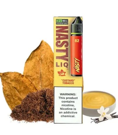 سالت نیکوتین تنباکو خامه نستی Nasty LIQ 82 Custard Tobacco Saltnic