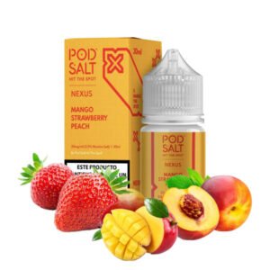 سالت نیکوتین انبه هلو توت فرنگی پاد سالت Pod Salt Mango Strawberry Peach