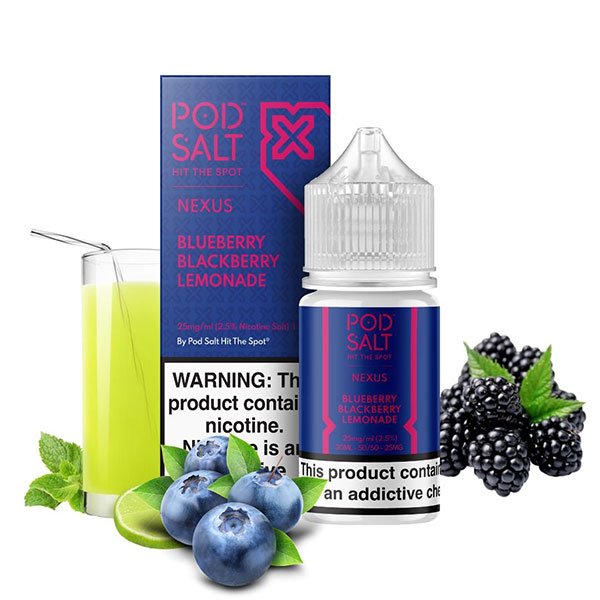 سالت نیکوتین لیموناد بلوبری بلکبری پاد سالت Pod Salt Blueberry Blackberry Lemonade