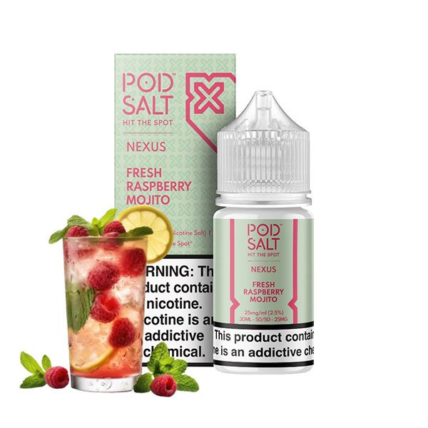 سالت نیکوتین موهیتو تمشک پاد سالت Pod Salt Raspberry Mojito