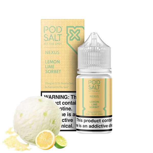 سالت نیکوتین بستنی لیمو پاد سالت Pod Salt Lemon Lime Sorbet