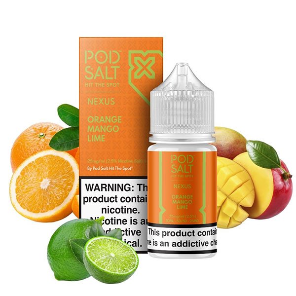 سالت نیکوتین پرتقال انبه لیمو پاد سالت Pod Salt Orange Mango Lime