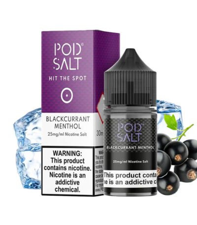 سالت نیکوتین انگور فرنگی یخ پاد سالت Pod Salt Blackcurrant Menthol