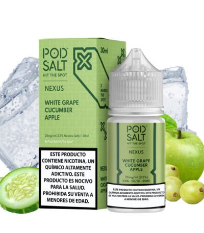 سالت نیکوتین انگور سیب خیار پاد سالت Pod Salt Pro Green