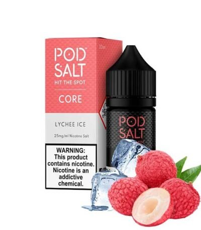 سالت نیکوتین سرخالو یخ پاد سالت Pod Salt Lychee ICED