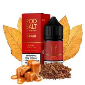 سالت نیکوتین تنباکو کارامل پاد سالت Pod Salt Royal Tobacco