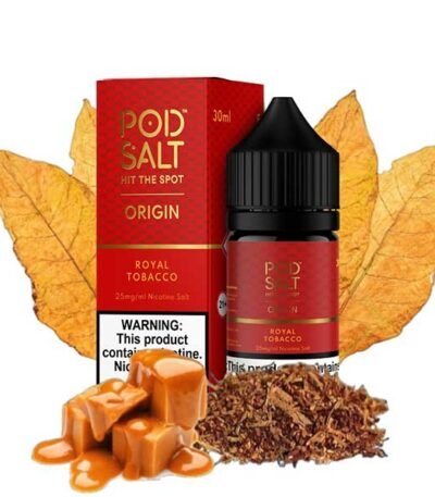 سالت نیکوتین تنباکو کارامل پاد سالت Pod Salt Royal Tobacco