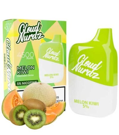 پاد یکبار مصرف کلود نوردز ۴۵۰۰ پاف ملون کیوی Cloud Nurdz Melon Kiwi 4500 Puff Disposable