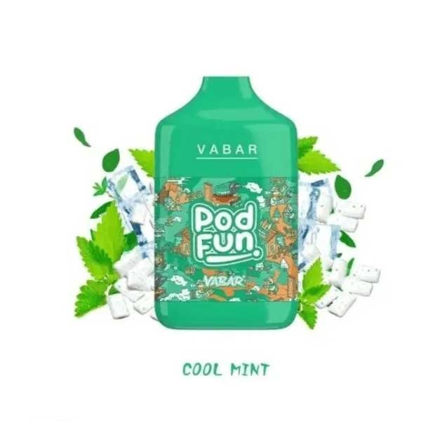 پاد یکبار مصرف وبار ۱۰۰۰۰ پاف کول مینت Vabar Cool Mint 10000 Puff Disposable