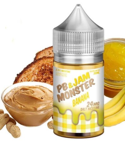 سالت نیکوتین موز و کره بادام زمینی مانستر PB & Jam Monster Banana