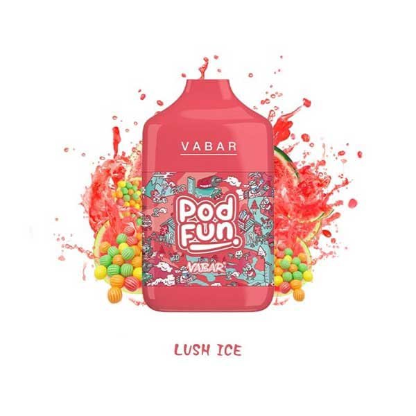 پاد یکبار مصرف وبار ۱۰۰۰۰ پاف لاش آیس Vabar Lush Ice 10000 Puff Disposable