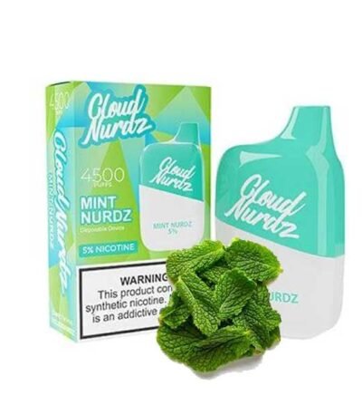 پاد یکبار مصرف کلود نوردز ۴۵۰۰ پاف مینت نوردز Cloud Nurdz Mint Nurdz 4500 Puff Disposable