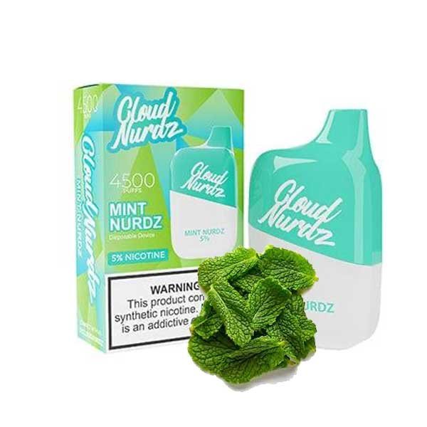 پاد یکبار مصرف کلود نوردز ۴۵۰۰ پاف مینت نوردز Cloud Nurdz Mint Nurdz 4500 Puff Disposable