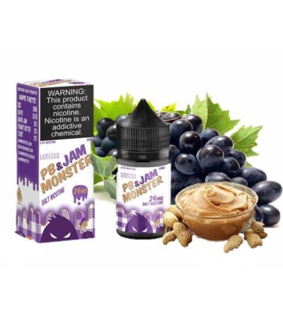 سالت نیکوتین انگور و کره بادام زمینی مانستر PB & Jam Monster Grape