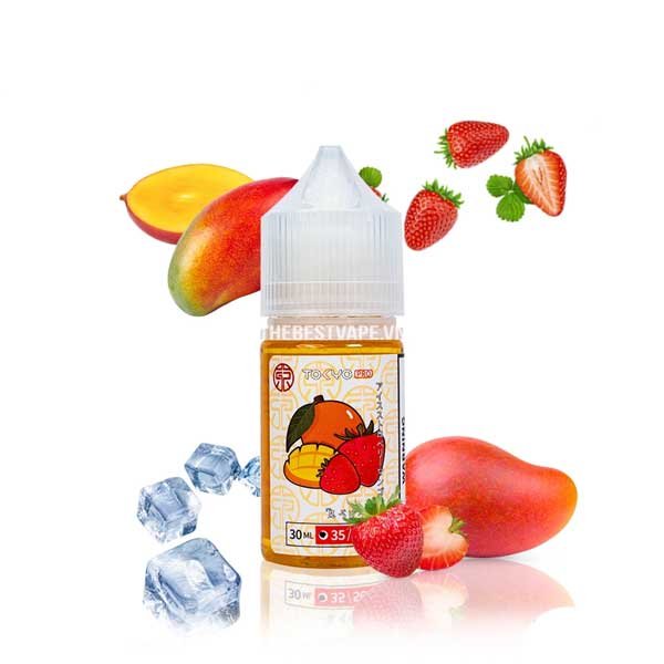 سالت نیکوتین توت فرنگی انبه یخ توکیو Tokyo Strawberry Mango Iced Saltnic