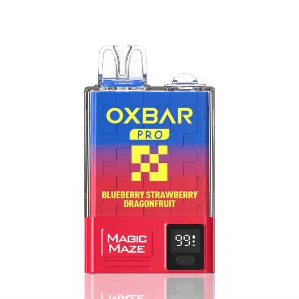 پاد یکبار مصرف ۱۰۰۰۰ پاف اوکسبار بلوبری توت فرنگی دراگون Oxbar Blueberry Strawberry Dragonfruit 10000 Puff Disposable