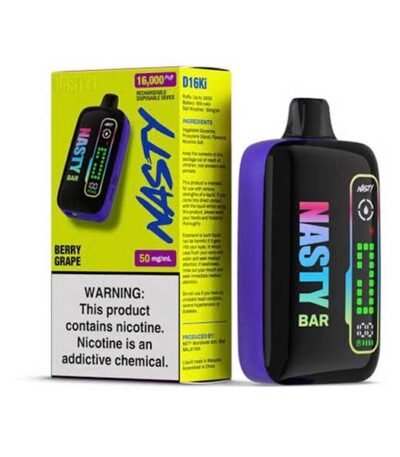 پاد یکبار مصرف نستی ۲۰۰۰۰ پاف انگور بری Nasty Berry Grape 20000 Puff Disposable