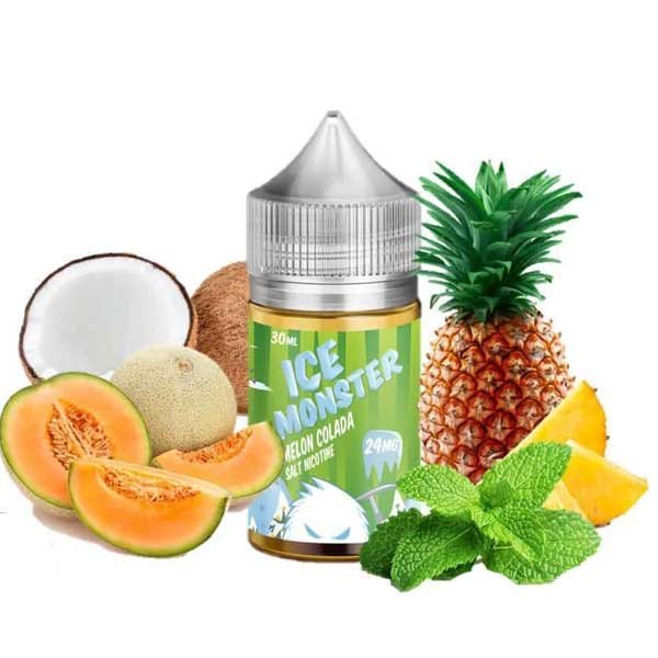 سالت نیکوتین ملون کولادا یخ مانستر Monster Melon Colada Ice