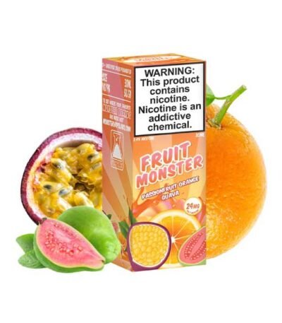 سالت نیکوتین پشن فروت پرتقال گواوا مانستر Monster Passion Fruit Orange GUava