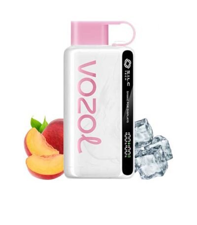 پاد یکبار مصرف وزول ۱۲۰۰۰ پاف هلو یخ Vozol Peach Ice 12000 Puff Disposable