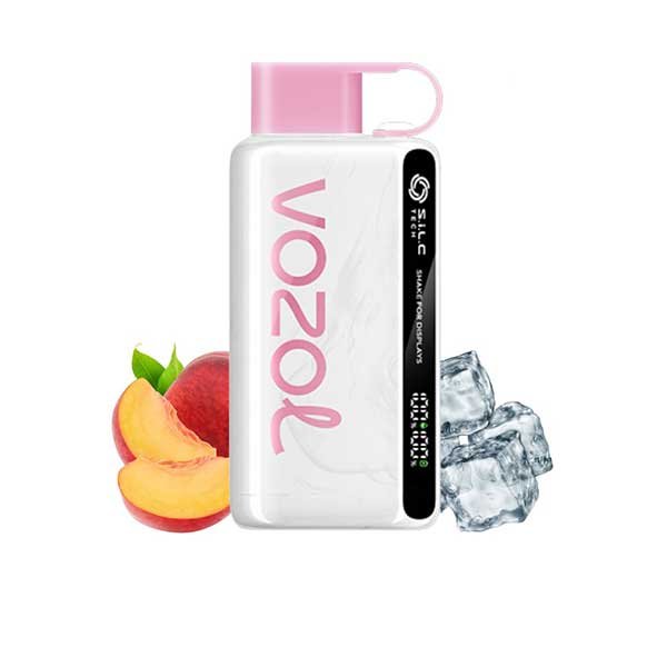 پاد یکبار مصرف وزول ۱۲۰۰۰ پاف هلو یخ Vozol Peach Ice 12000 Puff Disposable