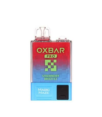 پاد یکبار مصرف ۱۰۰۰۰ پاف اوکسبار توت فرنگی یخ Oxbar Strawberry Breeze 10000 Puff Disposable