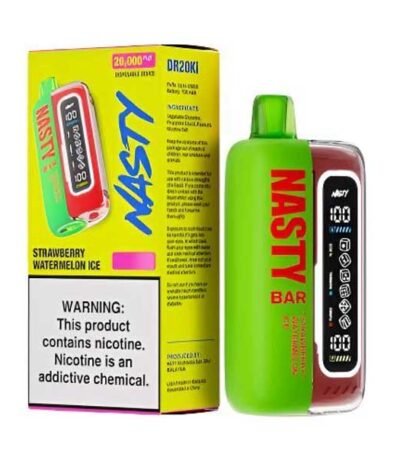 پاد یکبار مصرف نستی ۲۰۰۰۰ پاف توت فرنگی ملون Nasty Strawberry Melon 20000 Puff Disposable