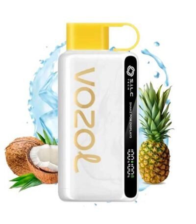 پاد یکبار مصرف وزول ۱۲۰۰۰ پاف آناناس نارگیل یخ Vozol Pineapple Coconut Ice 12000 Puff Disposable