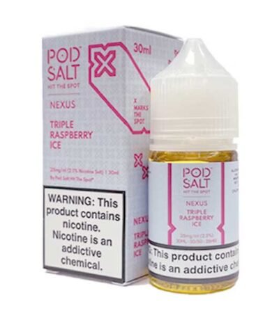 سالت نیکوتین تریپل رزبری یخ پادسالت Pod Salt Triple Raspberry Ice