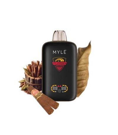 پاد یکبار مصرف مایل توربو ۲۰۰۰۰ پاف تنباکو کوبایی Myle Turbo Cuban Tobacco Disposable