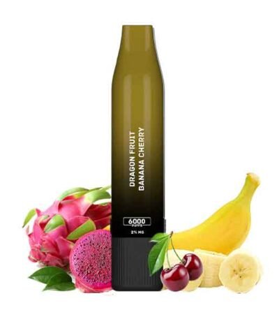 پاد یکبار مصرف دی پی اس ۶۰۰۰ پاف دراگون فروت موز گیلاس Dps Dragon Fruit Banana Cherry
