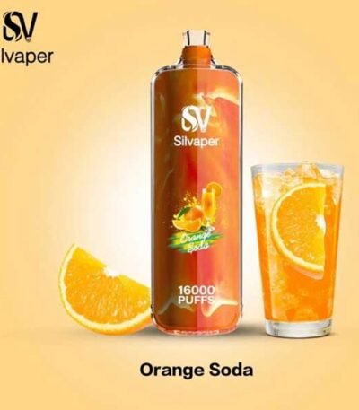 ویپ یکبار مصرف ۱۶۰۰۰ پاف سیلوا سودا پرتقال Silva Rocket Shisha 16000 Orange Soda Disposable