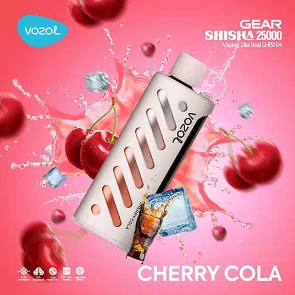 ویپ یکبار مصرف نوشابه گیلاس وزول ۲۵۰۰۰ پاف Vozol Gear Shisha 25000 Cherry Cola Disposable