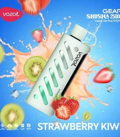 ویپ یکبار مصرف کیوی توت فرنگی وزول ۲۵۰۰۰ پاف Vozol Gear Shisha 25000 Kiwi Strawberry Disposable