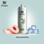 ویپ یکبار مصرف ۱۶۰۰۰ پاف سیلوا آبمیوه هلو Silva Rocket Shisha 16000 Peach Juice Disposable