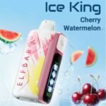 پاد یکبار مصرف آلبالو هندوانه الف بار ۳۰۰۰۰ پاف Elf Bar Ice King 30000 Cherry Watermelon Disposable