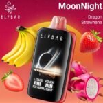 پاد یکبار مصرف الف بار ۴۰۰۰۰ پاف موز توت فرنگی دراگون فروت Elf Bar Moonnight Dragon Strawnana 40000 Disposable