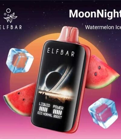 پاد یکبار مصرف الف بار ۴۰۰۰۰ پاف هندوانه یخ Elf Bar Moonnight Watermelon Ice 40000 Disposable