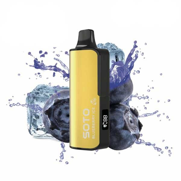 پاد یکبار مصرف بلوبری یخ سوتو دیلاکس ۲۳۰۰۰ پاف Soto Deluxe Blueberry Ice