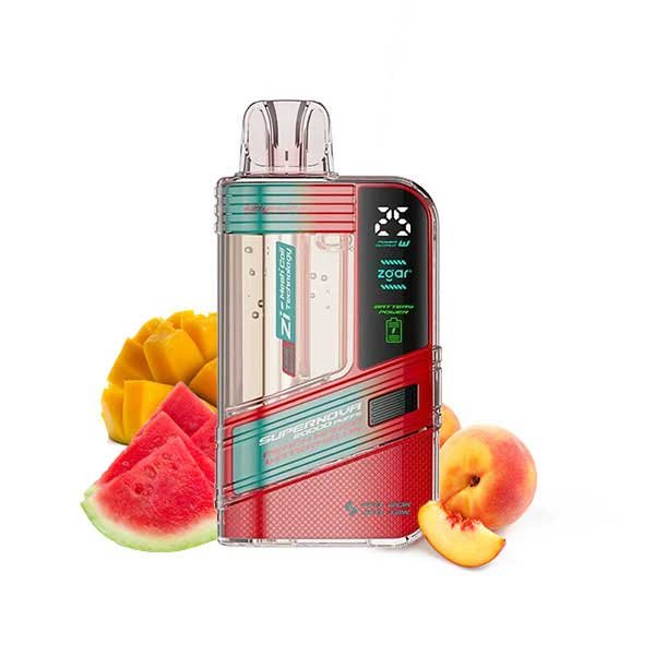 پاد یکبار مصرف ۳۰۰۰۰ پاف انبه هلو هندوانه Zgar Supernova Mango Peach Watermelon