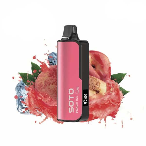 پاد یکبار مصرف هلو یخ ۲۳۰۰۰ پاف سوتو Soto Deluxe 23000 Peach Ice Disposable