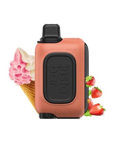 پاد یکبار مصرف اینستا بار ۱۵۰۰۰ پاف طعم بستنی توت فرنگی Instabar WT Strawberry Ice Cream