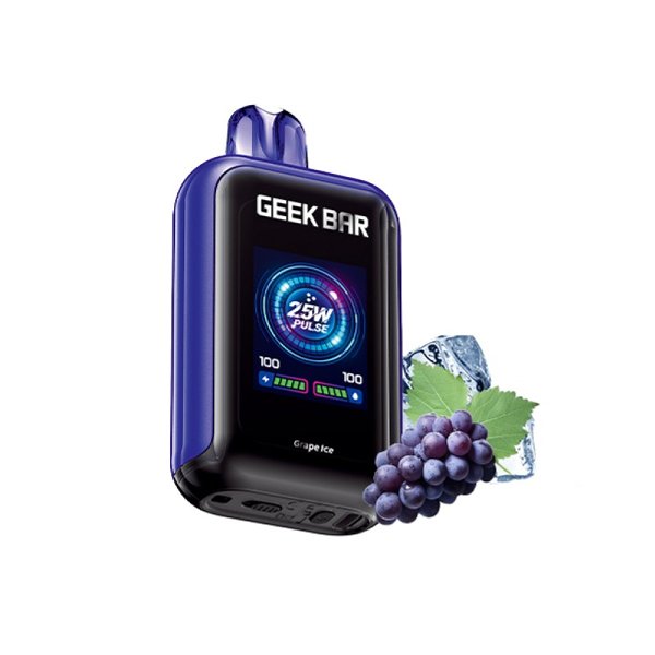 پاد یکبار مصرف گیک بار انگور یخ Geek Bar Grape Ice 23000 Puffs