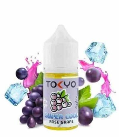 سالت نیکوتین سوپر کول انگور بنفش یخ توکیو Tokyo Rose Grape Super Cool 30ML
