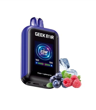 پاد یکبار مصرف گیک بار انگور رزبری یخ Geek Bar Grape Raspberry Ice 23000 Puffs