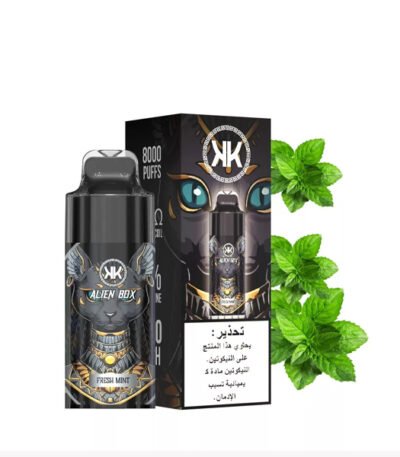 پاد یکبار مصرف انرژی نعنا Alien Box Energy KK Fresh Mint 8000 Puffs